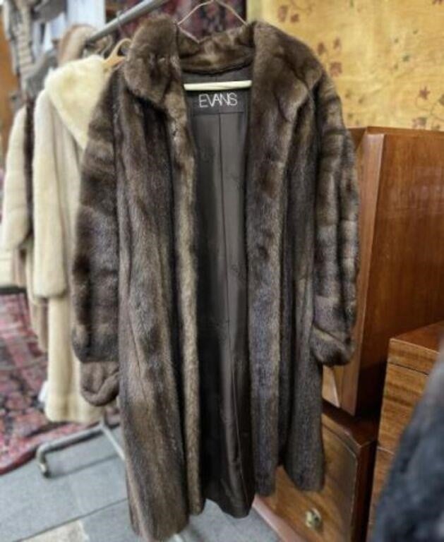 Vintage Evans Blue Diamond Mink Fur Jacket. | Live and Online Auctions ...