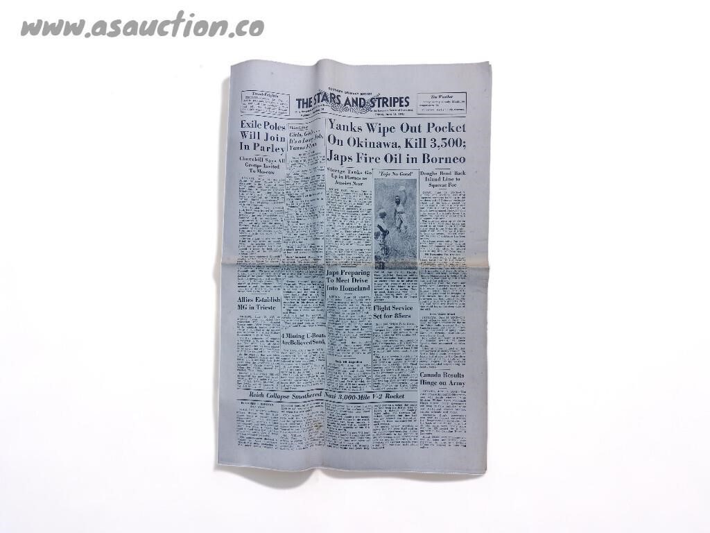 The Stars and Stripe Newspaper June 15, 1945,