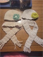 Handmade Crochet Scarves & Hats