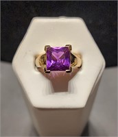 Purple Stone Sterling Silver 925 Ring