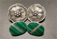 Lot of 2 Sets Clip On Earrings