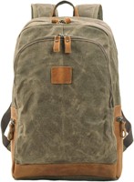 Vintage Canvas Leather Backpack