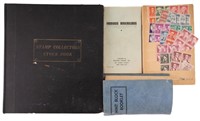 Four Stamp Collector's Albums w/ Stamps