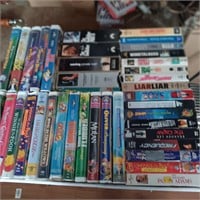 Box of VHS movies