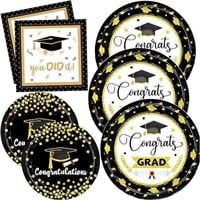 2023 Graduation Paper Plates and Napkins 200pcs
