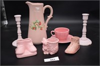Pink Vase Lot