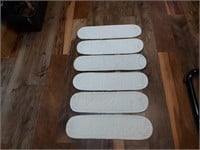 6 White Girth Covers Pony or Dressage 25" Long