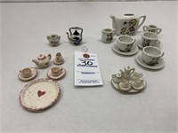Tea Sets, VTG Japan Tiny Bone China Toy Tea Set