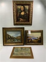 Framed Art Prints; Mona Lisa, Lily Pond By Monet