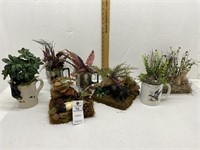 Artificial Plants in Mugs
