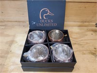 Ducks Unlimited hammered copper mugs
