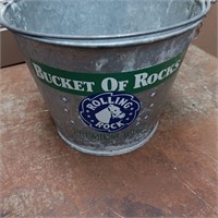 Rolling Rock Beer Galvanized  Beer Bucket