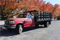 1993 FORD F-SUPER DUTY XLT STAKE BED TRUCK WITH V8