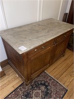 Marble top cabinet see damage