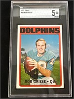 1972 Topps Bob Griese  SGC 5