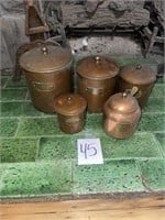 Copper canister set