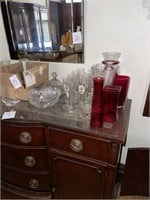 large lot of glassware