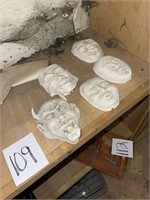 Small sculpture masks *NO SHIPPING*