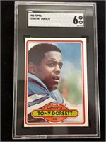 1980 Topps Tony Dorsett  SGC 6