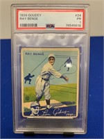 1934 Goudey Ray Benge PSA 1