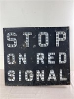 Jeweled Signal Road Sign
