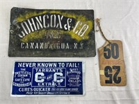 Early Local Advertising Items