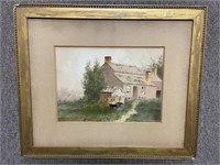 C.D. Wader Farmhouse Watercolor