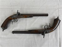 Pair of German Percussion Dueling Pistols