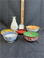 Assorted Lot Continental Bowls Porcelain & Ceramic