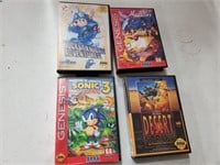 4 vintage Sega Genesis games