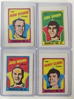 4 1971-72 NHL Booklets Incl Bobby Clark