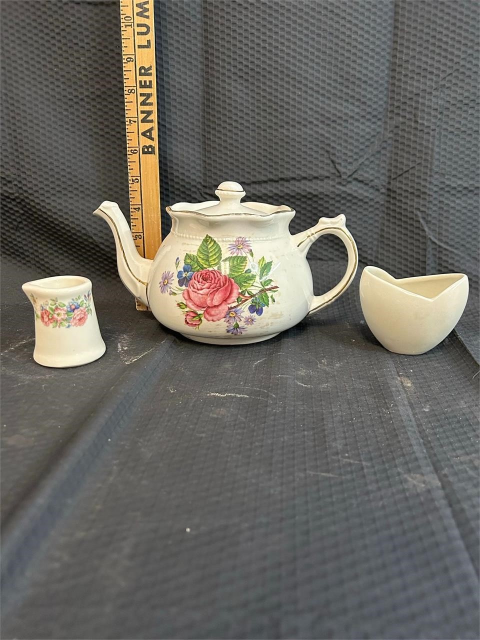 Vintage Porcelain Tea Pot Serving Set