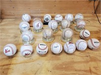 Autographed baseballs souvenirs kinston Indians