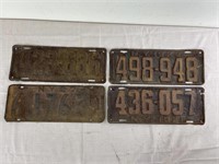 Early New York State License Plates