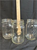 Three Wide. Mouth Pint Canning Jars