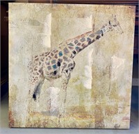 Giraffe Print Canvas 37”