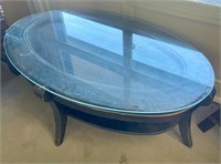 Display Coffee Table with Glass Top