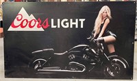 Coors Light Coroplast Sign 60”L x 35”H