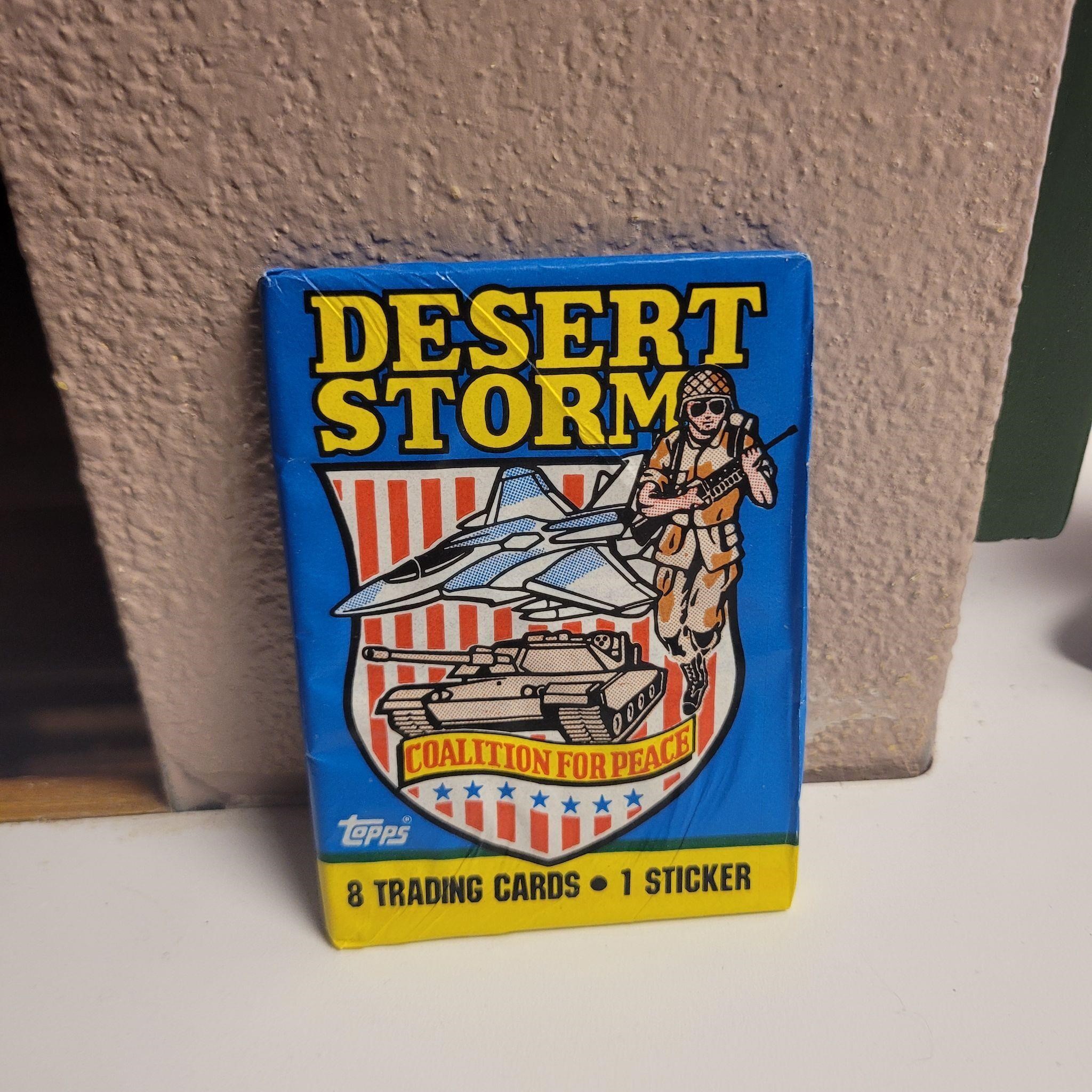 Topps desert storm trading card pack