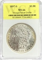 1897-S Morgan Silver Dollar MS-66