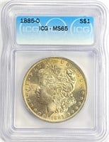 1885-O Morgan Silver Dollar MS-65