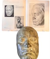 Beethoven Cast Mask made by Franz Klein 1892 &Book