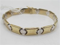 14KT GOLD RCI MODERN BRACELET 10.4G $900 VALUE