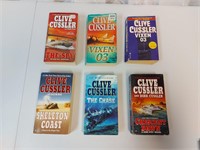 6 Clive Cussler Books Softcover