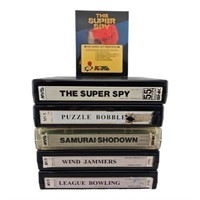 Lot of 5 Neo Geo Video Games Cartridges