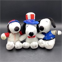 3 Snoopy Met Life Dolls