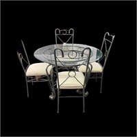 Beveled Glass Top Dining T