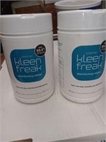 70 count Klean Freak Disinfecting Wipes x 2