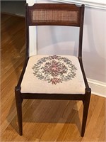 Mid century needlepoint chair