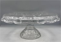 GORHAM Lady Anne ROUND CAKE PLATE Stand Crystal